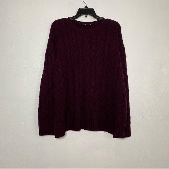 Jarbo Wool Cashmere Blend Cable Knit Sweater 2 M - Picture 6 of 8